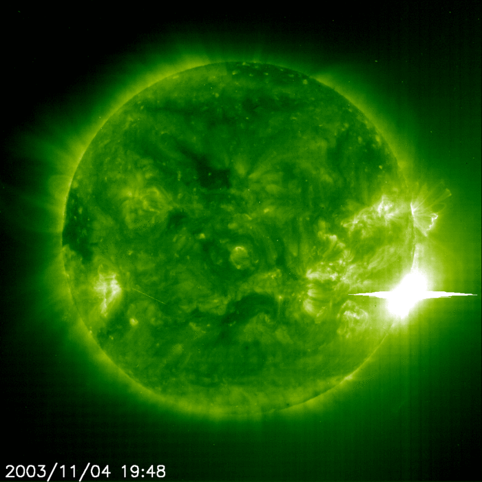 ESA giant solar flare