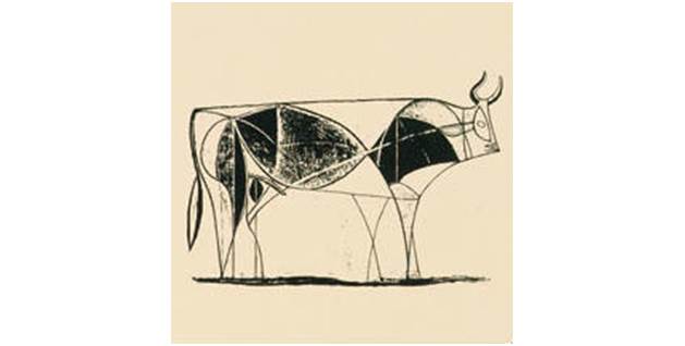 Picasso bull - 3 - less detail